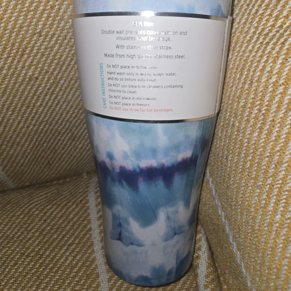 Wellness Stainless Steel Tumbler with Straw - Picture 2 of 5